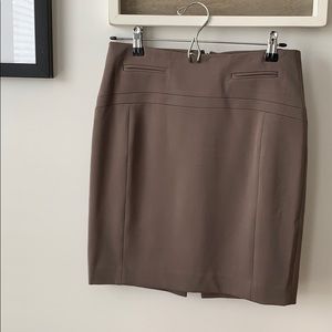 Cocoa Brown Pencil Skirt